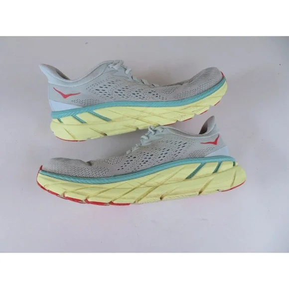 Hoka One One Clifton 7 Womens 8.5 Shoe Gray Sneaker 1110509 MMHC Running Walking - Picture 8 of 12